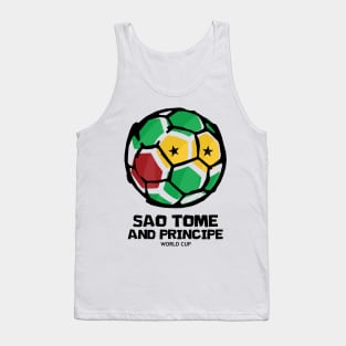 Sao Tome and Principe Football Country Flag Tank Top